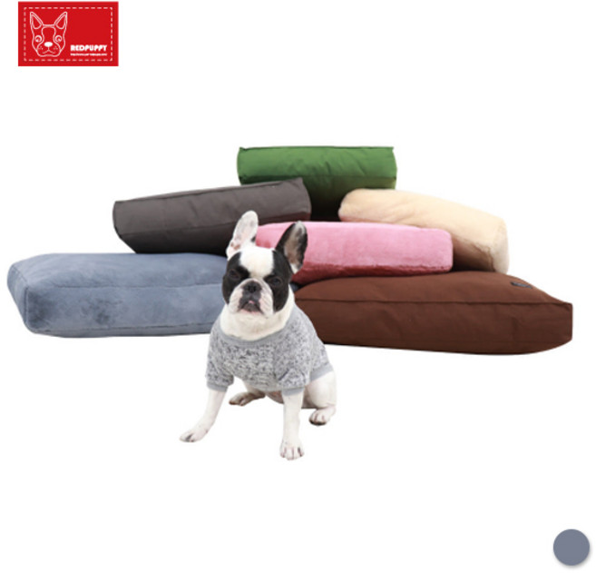 레드퍼피 네프 셀 사각방석 특대형 애견용품, 다크그레이, 1개