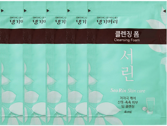 댕기머리 서린 일회용 클렌징폼, 4ml, 1개