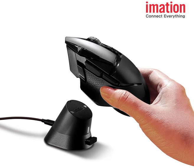 이메이션 로지텍 무선마우스 충전독(G403/G502/G703/G903/GPRO/지슈라용), 블랙