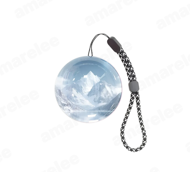 amarelee 소울메모리볼 크리스탈볼 와이파이 추억보관 고화질스크린 비디오 영상 사진, 1개, 화이트