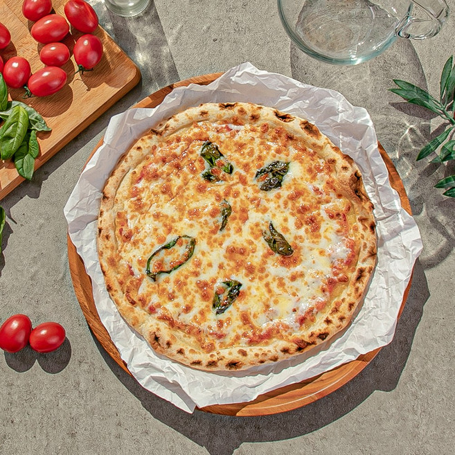 바른피자생활 화덕피자 10인치 마르게리따 피자 (냉동) 340g 1개