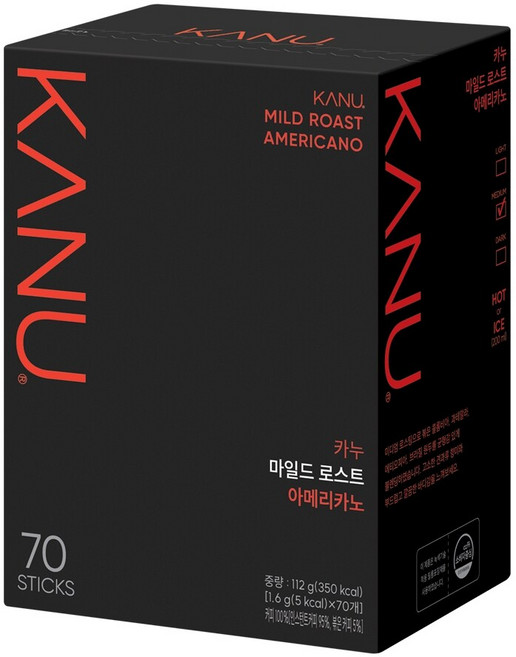 카누 맥심 다크 레귤러 70T+사은품, 1개, 1.6g, 70개입