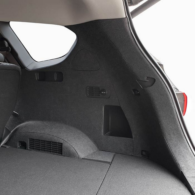 카프트 싼타페TM 호환 도어커버 프로텍트커버 스크래치방지 용품, 트렁크사이드커버 5인승(스피커-무), 현대