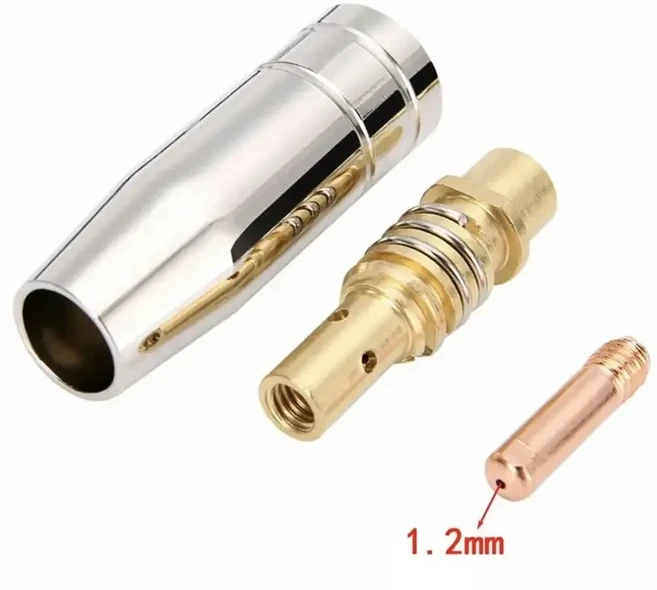 3개/대 용접기 노즐 부품 키트 15AK 전도성 팁 MIG 토치 0.6/0.8/0.9/1.0/1.2mm, [05] 1.2mm, 1.2MM, 05 1.2MM