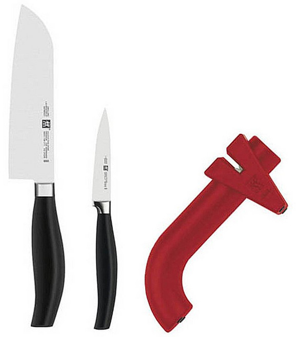 헹켈 5스타 아시아형식도 + 과도 + 칼갈이 세트 HK30144-32590, 1세트, 아시아형식도 + 과도 + 칼갈이 레드