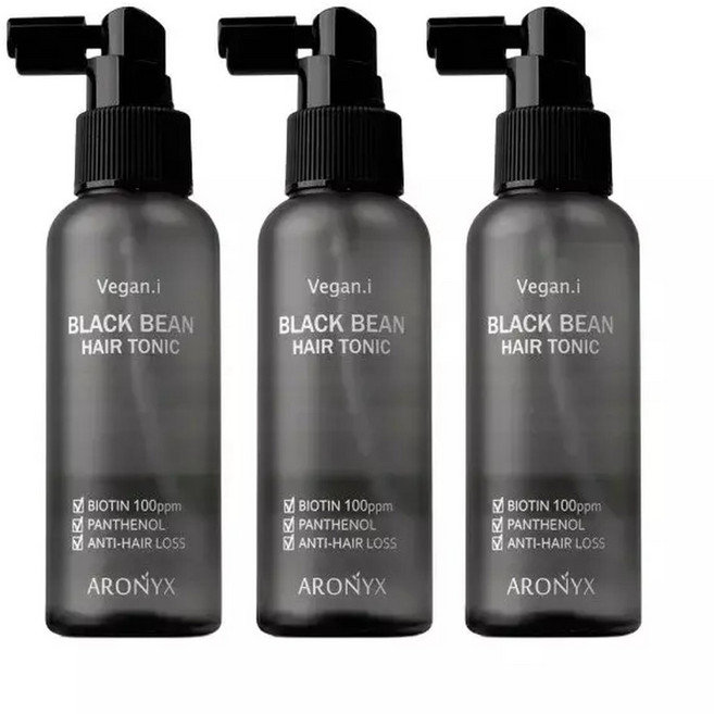 비건아이 블랙빈 헤어토닉 100ml 1+1+1/탈모기능성/두피케어