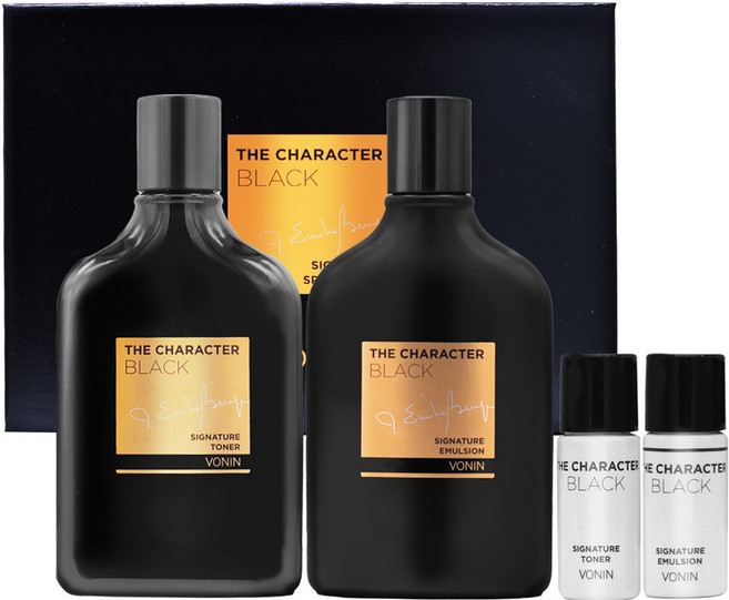 보닌 더 캐릭터 블랙 시그니처 남성 2종 세트 1세트