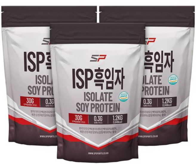 2위 - SP스포츠 ISP 분리대두단백질 흑임자맛, 1.2kg, 3개