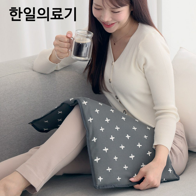 (주)한일의료기 황토 편백 찜질기 찜질팩 편리한 타이머기능, 대형, 크로스