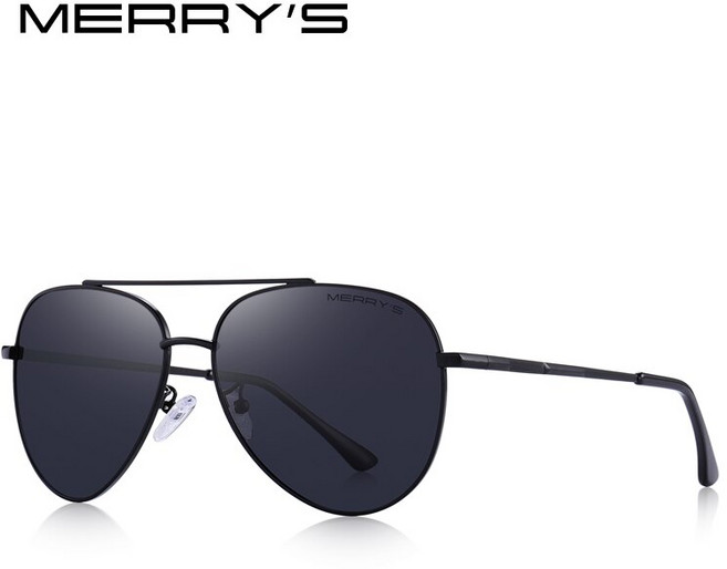 MERRYS DESIGN 남성용 클래식 파일럿 선글라스 항공 프레임 HD 편광 선글라스 남성용 UV400 보호 S8138 운전