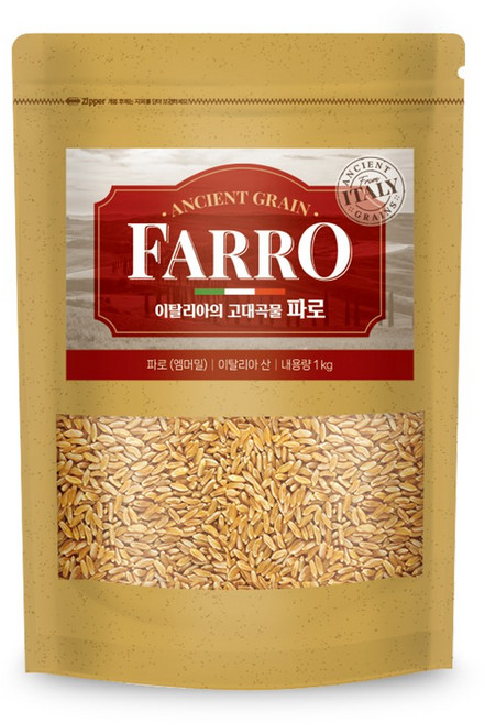 매일 파로 엠머밀 이탈리아 고대곡물, 1개, 1kg