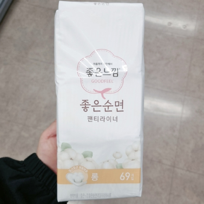 좋은느낌 좋은순면 라이너 롱, 69개입, 1개