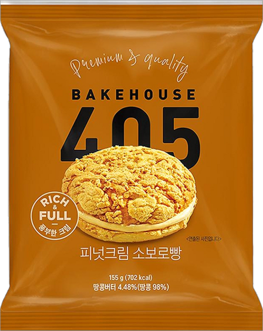 405 피넛크림 소보로빵, 18개, 155g