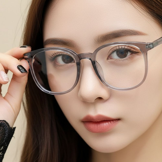 꿀이네 블루라이트 차단 뿔테 안경 패션 안경테