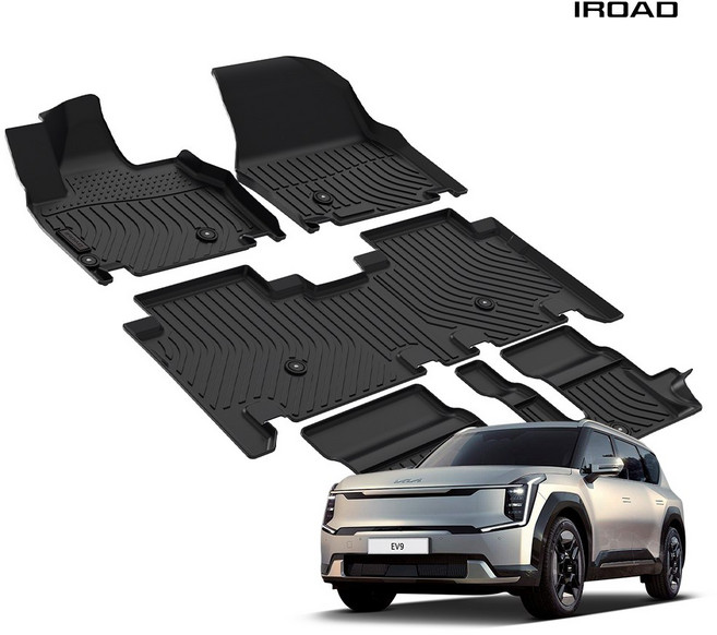 아이로드 TPE 카매트 풀커버 / 기아 / 스포티지 NQ5 / 쏘렌토 / 레이 / K8 / EV9 / EV6 / EV3 / 카니발 / 셀토스 / 스포티지 하이브리드, EV9_MV1_7인승(기본)_2WD(24년~현재)