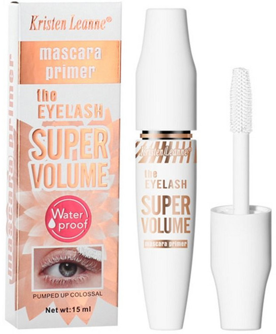 화장품 속눈썹 익스텐션 메이크업 도구 길어지는 컬링 두꺼운 속눈썹 화이트 마스카라 4D 실크 섬유 마스카, 01 white, 1개