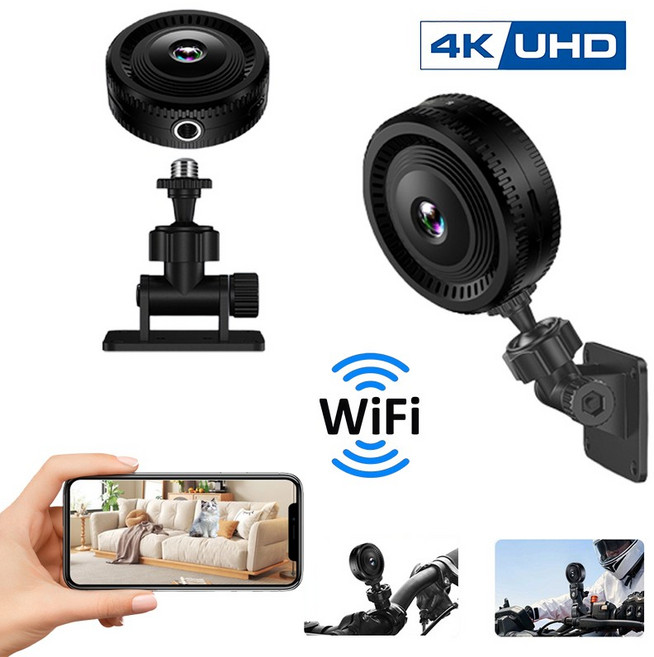 EMITAIM 4K 스마트 가정용 미니 cctv 고화질 카메라 홈캠 실내용 실시간 모니터링 wifi 애완동물 cctv 사무실용 옥외용, A33Pro