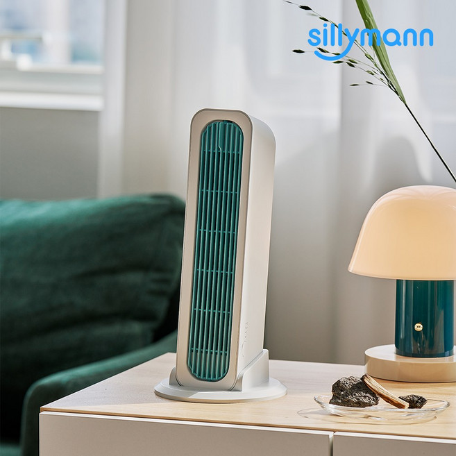 실리만 데스크 미니팬 무선 탁상용 선풍기, 아쿠아블루(SE-LDF24011)