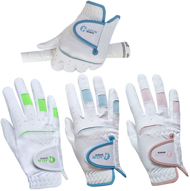 토바골프 하은 주니어 반양피 골프장갑 양손 승마 싸이클 등 아동용 스포츠장갑, 블루