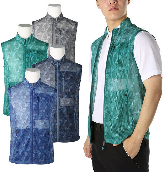 모렉스 남성 여름 파워 망사 조끼 등산 작업 메쉬 아웃도어 낚시 물놀이