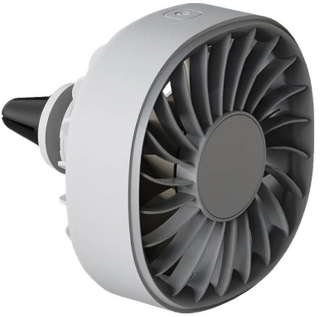 2025 새로운 자동차 공기 배출구 팬 USB 냉각 팬 색상 변경 빛 3 속도 팬 자동차 뒷좌석 열 방출 자동차 액세서리, Khaki