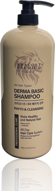 브라코스트 더마 베이직 샴푸 대용량 미용실, 1개, 1.5L