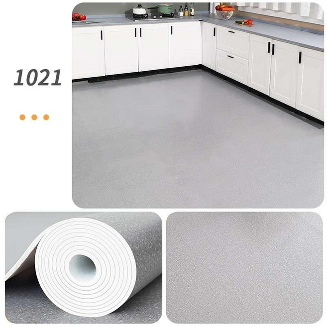 3미터 폭 넓은 셀프 접착 장판 PVC 리폼 바닥 매트 카펫, 1021 그레이대리석