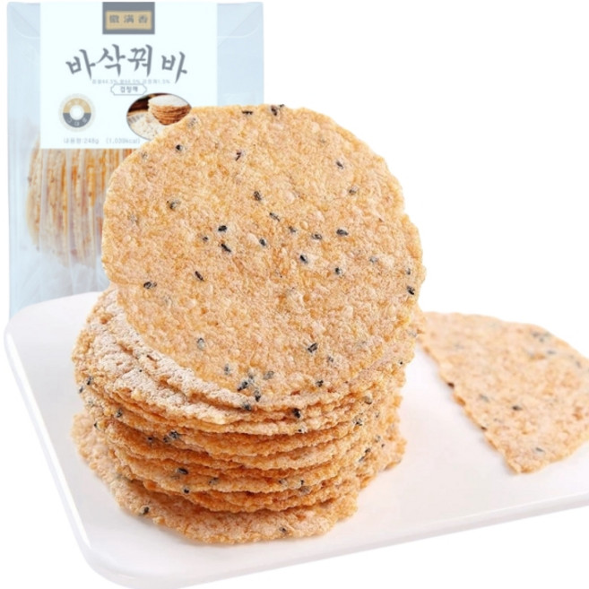 바삭꿔바 누룽지 고소한 참깨 누룽지, 1개, 248g