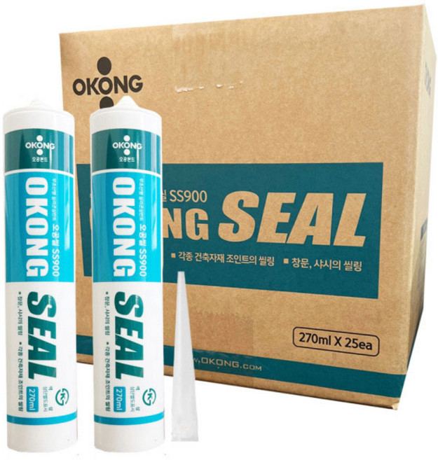 오공 무초산 실리콘 SS900 1박스 + SAZAYA 노줄, 25개, 투명