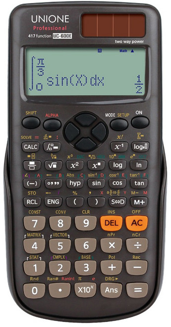 유니원 공학용계산기 브라운, UC-600E, 1개