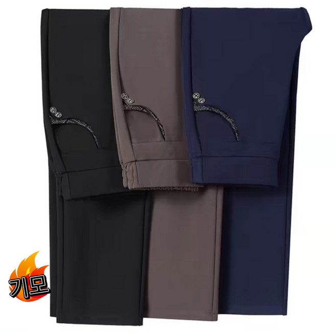 고급여성중년40대 60대 스판밴딩 기모바지