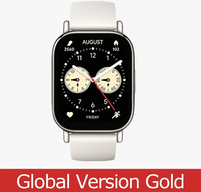 글로벌 버전 샤오미 레드미 워치 5 Lite 1.96" 액정 Bluetooth 전화 통화 150+ 피트니스 모드 5ATM 방수 Mi, 01 CHINA, 02 Gold 72h ship
