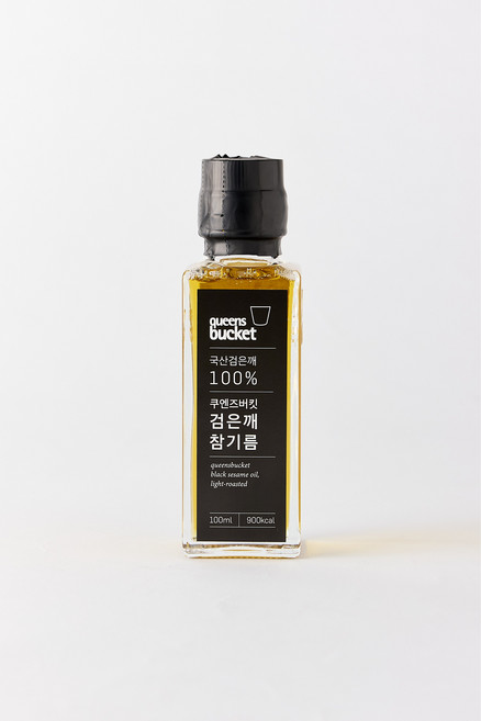 쿠엔즈버킷 국산 저온압착 검은깨(흑임자) 참기름 100ml, 1개