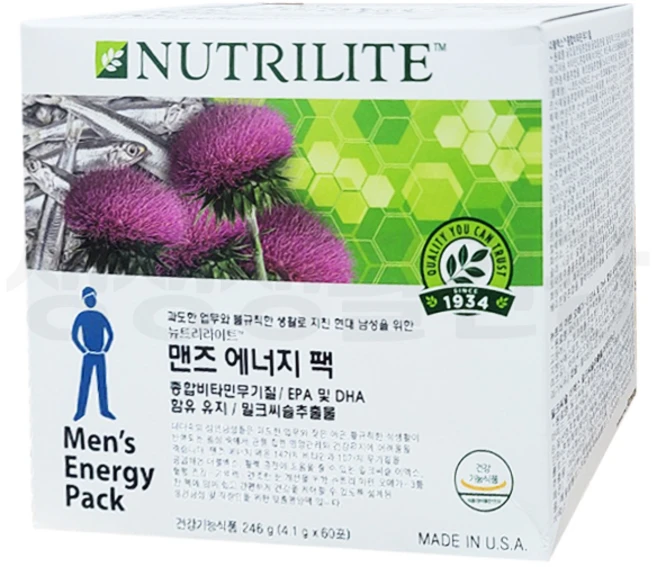 암웨이 에너지팩 (60팩 30일분) / 맨즈팩, 4.1g, 60개 - 쿠팡