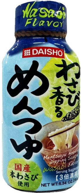 도매 한박스 다이쇼 고추냉이 와사비향 멘쯔유 180g, 10개