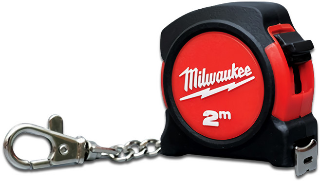 밀워키공식대리점 48-22-5507 미니 자석 키체인 줄자 2M, 1개