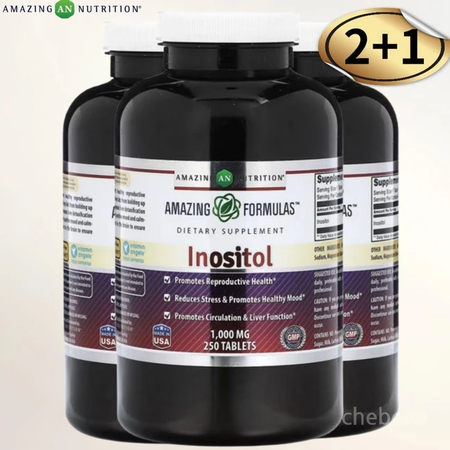 어메이징뉴트리션 이노시톨 1000mg 250정 3병 Inositol - 쿠팡