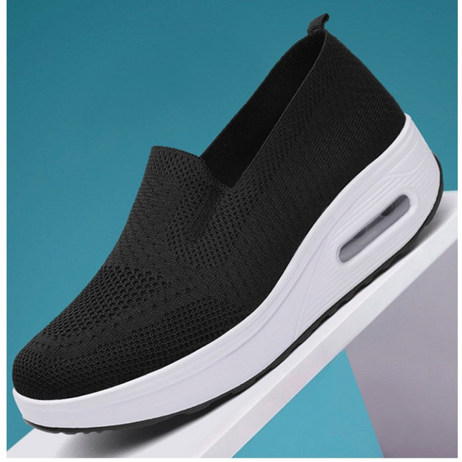 나로즈 간호사신발 간호화 푹신한 에어쿠션 슬립온 가볍고 땀차지 않는 매쉬 통풍 니트