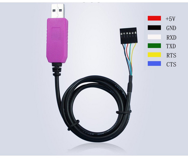 傑森創工 PL2303HXD USB轉TTL RS232 6Pin 支援WIN7, 1個