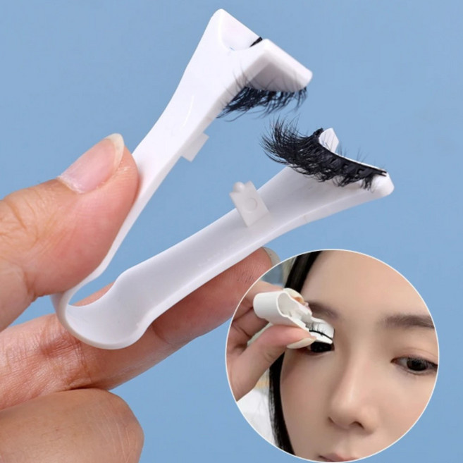 1+1 헬스와미 셀프 마그네틱 속눈썹 핀셋 집게 초보 붙이는 가이드, 1세트