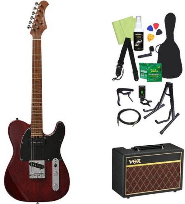 Bacchus TACTICS-ASHRSM 일렉트릭 기타 초보자 14점 VOX 앰프 첨부 STR 텔레캐스