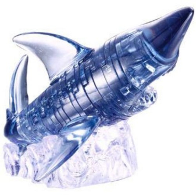 3D크리스탈 입체퍼즐-Shark (상어) 38조각, 1개