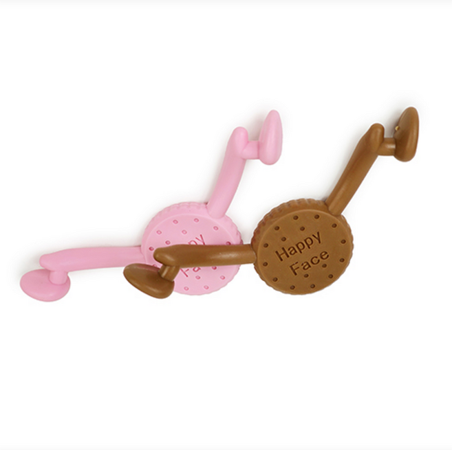 해피J보따리 활짝웃는 얼굴표정연습 실리콘 미소 교정기, 핑크, 1개, 핑크