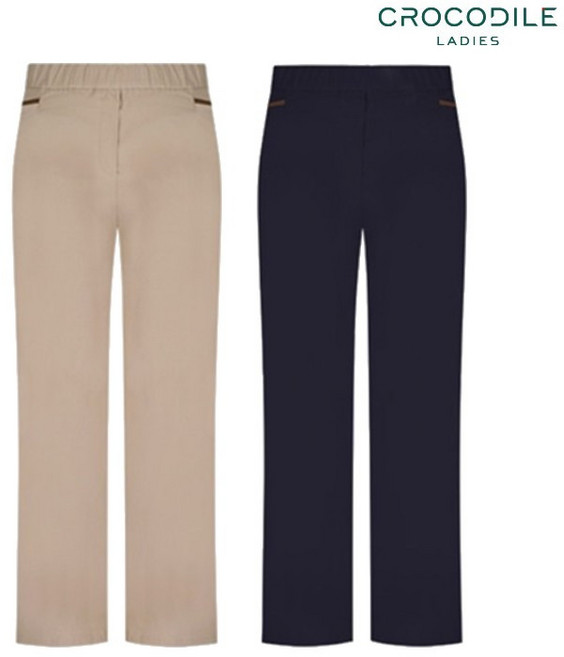 크로커다일레이디 (CLEFPT202) 전체 밴딩 일자핏 팬츠_GN