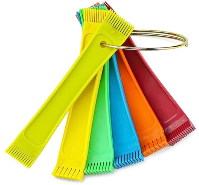 6Pcs FCR6 핀 수리 빗 세트 A/C 라디에이터 콘덴서 코일 청소 브러시 공구, 1개