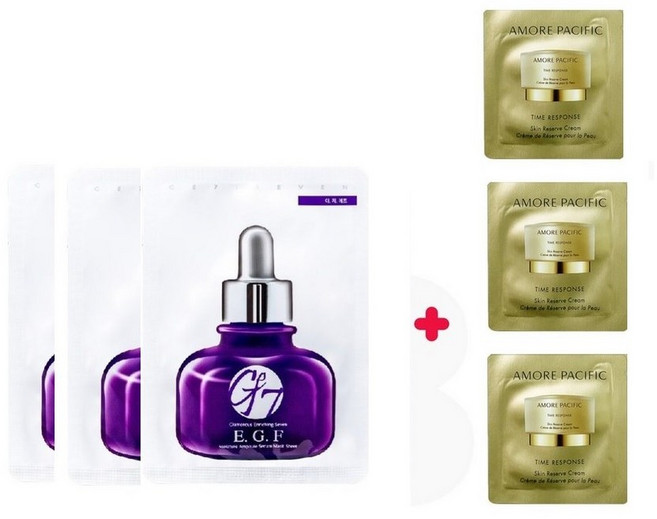 GE7 마스크3개/아모레퍼시픽 타임 레스포스 스킨 리저브 크림36매, 1g, 36개