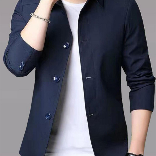 AOKADA 남성 봄 가을 비즈니스 캐주얼 정장 자켓 슬림핏 얇은 블레이저 재킷