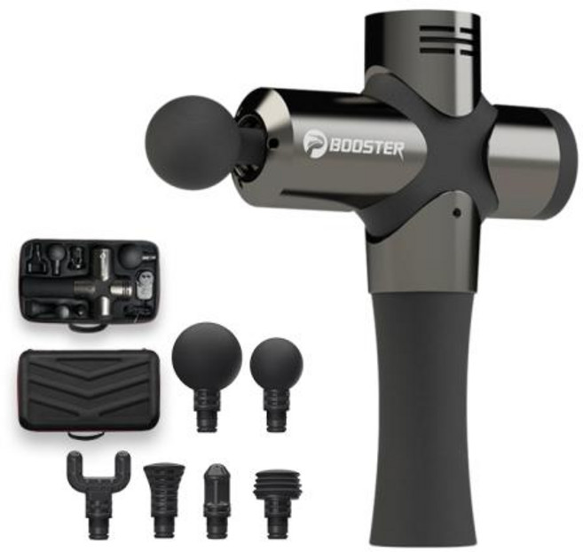 BOOSTER Pro 3 딥 티슈 마사지 건 근육 자극기 바디 저소음 완화 피트니스 쉐이핑, 01 6 Massage heads_04 AU, 01 6 Massage heads_04 AU