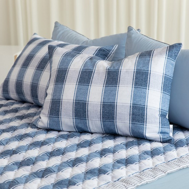 [홈바이템퍼] 토르 면모달 누비베개커버 50x70 블루