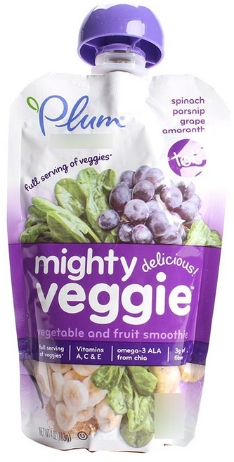 마이티 베지 스피니치 파스닙 그레이프 아마란스, 113g, 1개